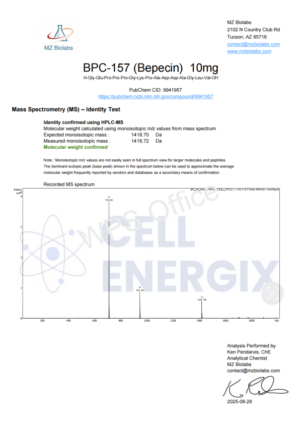 BPC-157 10mg | Amber Edition - Image 5